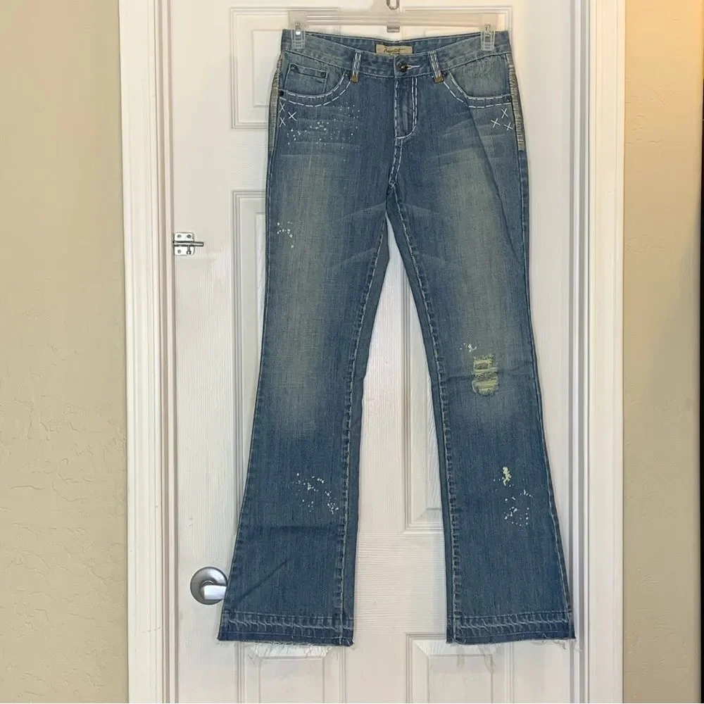 Mosquito Bootcut Distressed Jeans Size 10